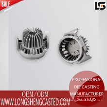 China high quality casting service aluminum alloy die-casting LED light base radiator
